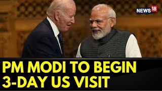 PM Modi US Visit News | PM Modi To Begin His 3-day Us Visit From Tomorrow | Joe Biden | News18