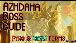 Azhdaha (Easy) Boss Guide [Pyro & Cryo] - Genshin Impact