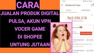 Untung Jutaan | Cara Jualan Produk digital / non fisik di Shopee menggunakan jasa kirim toko