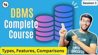 S1 | Database Fundamentals Explained: DBMS vs File System, RDBMS, and Types of Databases