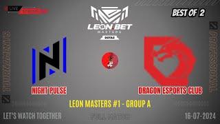 Dota 2 Live - Night Pulse vs Dragon esports club  | Leon Masters #1 - Group A - BO2