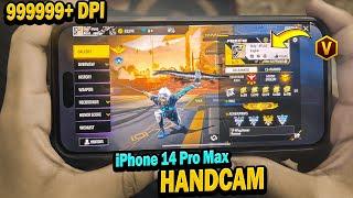 HANDCAM  iPHONE 14 PRO MAX 9999999 + DPI 200+ sensitivity 
