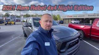 2021 Ram Rebel 4x4 Night Edition With panoramic sunroof walk around #carguyjake #sandysansingcdjr