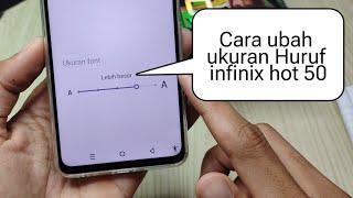 Cara ubah ukuran huruf di hp Infinix hot 50, hot 50i, hot 50 Pro