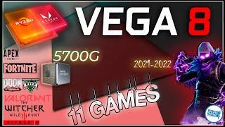 Test 11 Games with VEGA 8  (Ryzen 7 5700G IGPU) & 16GB RAM  (2021-2022)