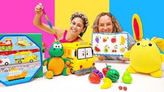 Spielzeug Video für Kinder. Fee Ayşe zaubert ein Puzzle für die Spielsachen. Fee Ayşe und Nicole