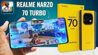 Realme Narzo 70 Turbo Bgmi Pubg Test | graphics Gyro settings, Battery test | Best Phone Under 15000