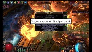 "Trigger a socketed fire spell" enchantment builds - PoE 3.25