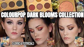 NEW COLOURPOP DARK BLOOMS COLLECTION REVIEW + 3 LOOKS/TUTORIALS!!