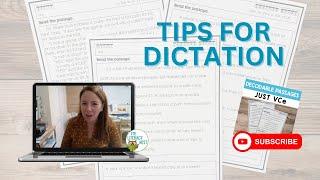 Tips for Dictation | Emily Gibbons | The Literacy Nest