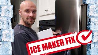 Samsung Ice Maker Frozen Fix - How to FORCED DEFROST 4 Door Flex Refrigerator Ice Maker