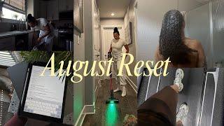 AUGUST 2024 MONTHLY RESET VLOG: life update, cleaning, setting new goals & more!