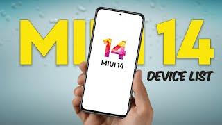 MIUI 14 Device List (Android  13) Xiaomi, POCO and REDMI Phones