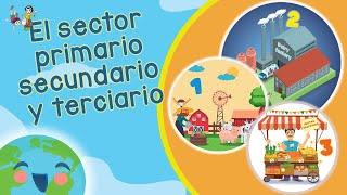 El Sector Primario Secundario y Terciario (Videos Educativos para Niños)