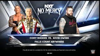 Wwe 2k24 American Nightmare Cody Rhodes Vs Kevin Owens Brutal Match 