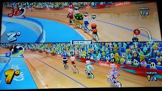 Mario & Sonic London 2012 Team Dr. Eggman Loses To Team Shadow in Track Cycling-Team Pursuit