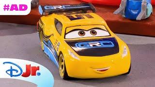 AD | Cruz Ramirez and Lightning McQueen Race In Radiator Springs | Pixar Cars x Mattel | @disneyjr