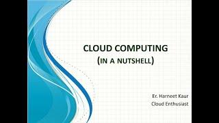 Cloud computing Nutshell Part 2