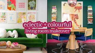 Eclectic And Colourful Living Room Makeover!