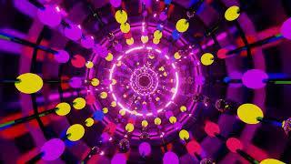 4 hour 4k Flashing Led Disco lights Abstract pink Color Relaxing Meditation Video Tunnel Background