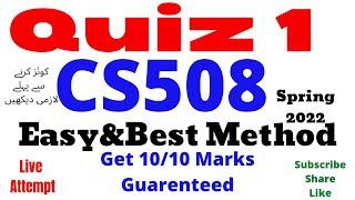 cs508 quiz 1 spring 2022 cs508 quiz 1 2022 cs508 cs508 quiz 1 2022 CS508 quiz 1solved quiz cs508