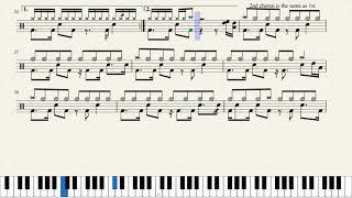 Three Days Grace - Never Too Late (Drum Sheet Music)