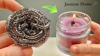 Your candle will now burn forever! Insert a wick made of iron sponge