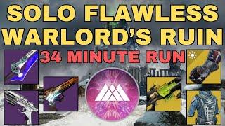 Solo Flawless Warlord's Ruin in 34 Minutes (Warlock)