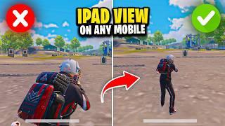 New iPad View Trick  | Get iPad View on Any Phone in PUBG Mobile / BGMI