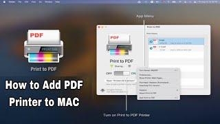 How to Add a PDF Printer to Mac || add microsoft print to pdf printer in Mac