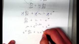 2.7 Solving DE by Substitution.  Quick examples.