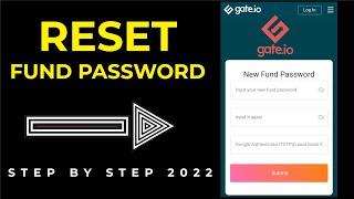 How To Reset Fund Password Gate io | Find & Reset Fund Password on gate io