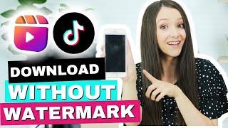 How to DOWNLOAD a TIK TOK or Instagram REEL WITHOUT THE WATERMARK!