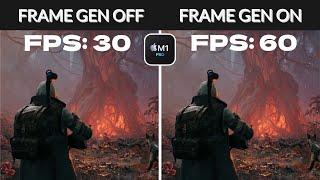 Testing AMD FSR 3 Frame Generation on Mac! - MAJOR FPS BOOST! (CrossOver 24)
