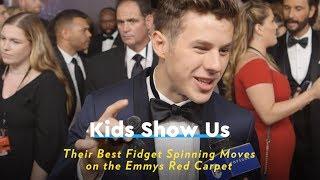 Kids Show Us Their Best Fidget Spinning Moves on the Emmys Red Carpet