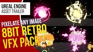 8bit Pixel VFX – Retro Niagara Effects for Unreal Engine 5 (Trailer)