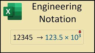 Engineering Notation in Excel