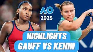 Coco Gauff vs Sofia Kenin Extended Highlights AO 2025 Set 1 Round 1 (HD)