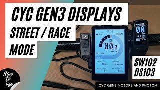 CYC Gen3 Displays Mode wechseln