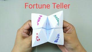 Easy Fortune Teller diy | Paper Fortune Teller, paper crafts,