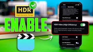 How to Enable HDR Video Recording on iPhone | Capture High-Quality Videos