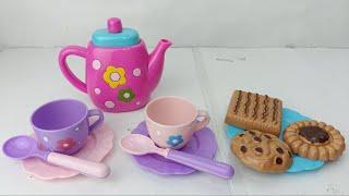 4 Minutes Satisfying with Unboxing Pretend Play Tea Time I ASMR TOYS