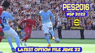 PES 2016 NEXT SEASON PATCH 22 | MANCHESTR CITY VS LIVERPOOL | UPDATE LATEST O.F JUNE 2022 | GAMEPLAY