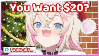 When you ask Moco-Santa 20 Dollars for Christmas: (Hololive)