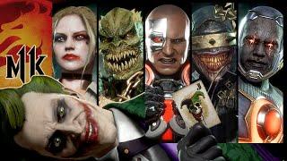 MK11 - All "DC SKINS" Intros & Win Poses + JOKER Dialogues!