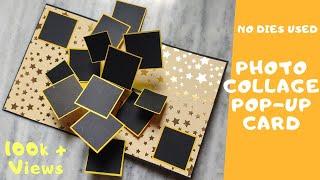 Photo Collage Pop-Up Card Tutorial//No Dies Used// your loved ones//Teen_tastic Crafts