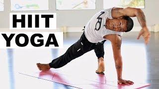 INTENSE Cardio Yoga (HIIT Workout) Burn and Sweat!