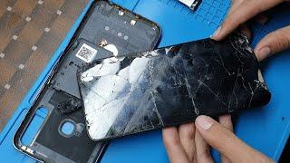 Restoration Cracked Phone LCD Panel Replacement Of infinix Hot 8