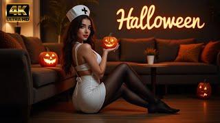 [AI Film][4k] Happy Halloween! - Pantyhose/Stocking - AI Lookbook/Art