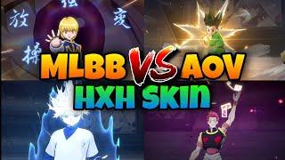 MLBB VS AOV — HUNTER x HUNTER SKIN COMPARISON 2025